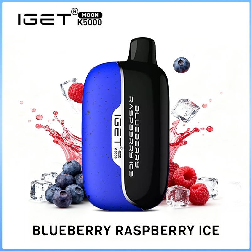 IGET MOON Blueberry Raspberry Ice 5000 Puffs