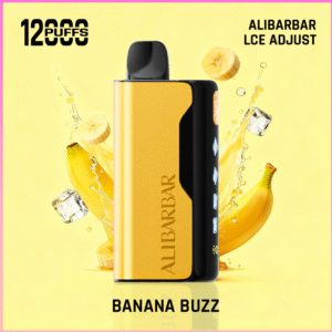 ALIBARBAR Ice Adjust 12000 Puffs Banana Buzz