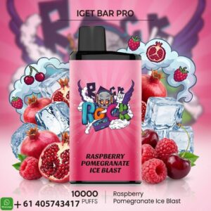 IGET Bar Pro Raspberry pomegranate ice blast 10000 Puffs