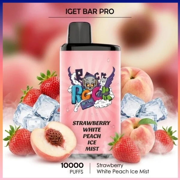 IGET Bar Pro Strawberry white peach ice mist 10000 Puffs