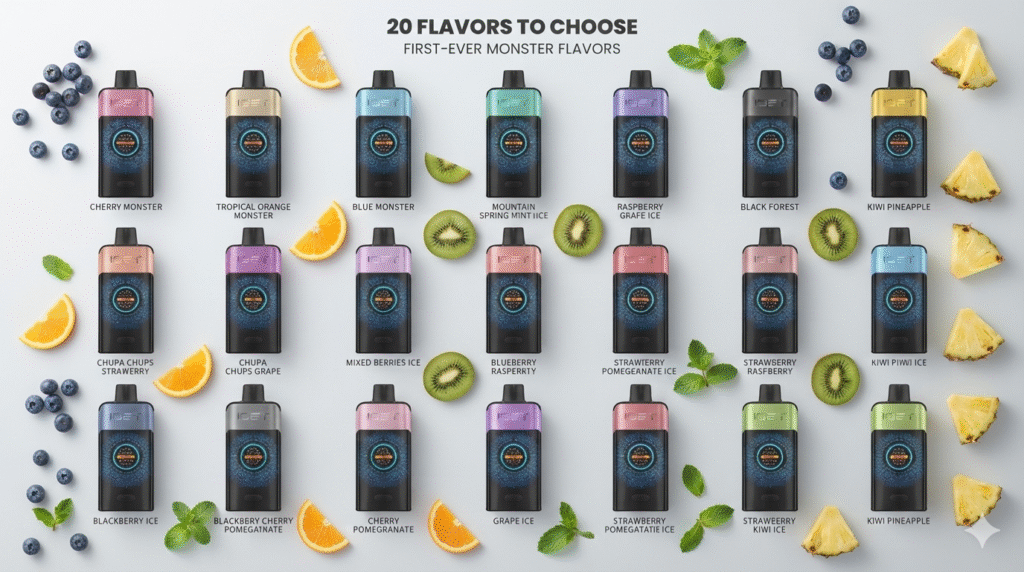 All 20 IGET ONE Flavours: 1-Line Quick Matrix