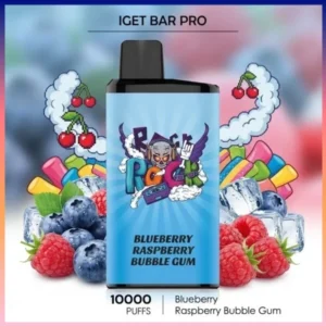 IGET Bar Pro Blueberry Raspberry Bubble Gum 10000 Puffs